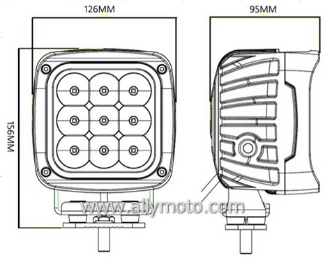 45W Cree LED Driving Light Work Light 1037